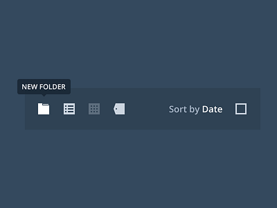 New Folder blue dark flat folder icon menu nav project simple icon tag web