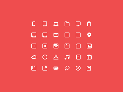Free Icons flat free icon icons pack path psd red web