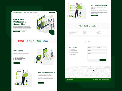 Accounting Firm Landing Page Design design figma landing landing page ui ui design user interface web design website