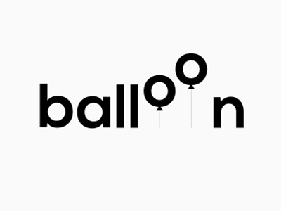 Balloon adobe illustrator ballooon creative creativity design freelancer icon illustration logo logodesign logotype type typography vector wordmark wordplay