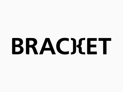 Bracket adobe illustrator bracket branding coding creative creativity design freelancer illustration logo logodesign logotype typography wordmark wordplay