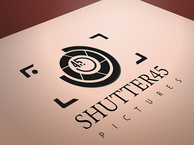 Shutter45 Pictures Logo Design freelancer illustration logodesign mockup photography branding photography logo shutters