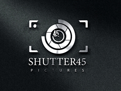 Shutter45 Pictures Logo Design - 2 45 branding creative creativity freelancer logodesign logotype photographer logo pictures shutter shutter logo shutters
