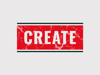 Create branding create creative textured typography