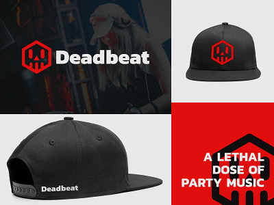 Deadbeat branding icon logo skull snapback