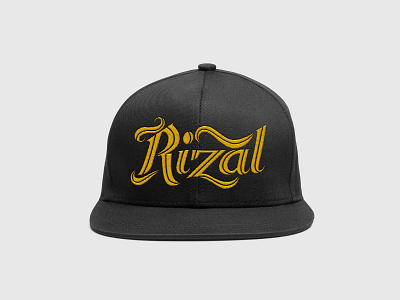 Rizal Cap caps hand lettering hat lettering