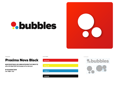 Bubbles / Logo Design branding bubbles circles design geometry golden ratio icon logo minimalist logo simple logo typography