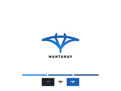 Manta Ray / Logo Design animal logo gradient logo icon icon design illustration logo logo design manta ray monochrome design outline design outline logo symmetrical design