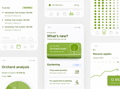 skycrops - main screen app bigdata data visualization mobile product design