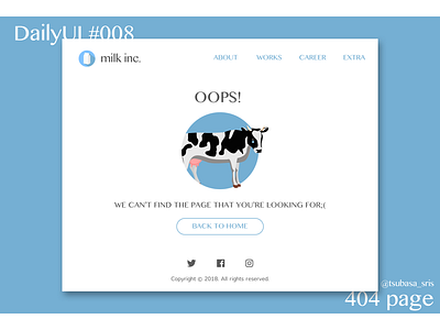 DailyUI#008 "404 page" 008 404 app dailyui dailyuichallenge design designer illustration illustrator logo sketch ui