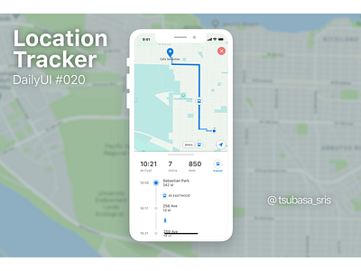 DailyUI#020 "Location Tracker" app dailyui dailyui 020 dailyui challenge dailyuichallenge gps location tracker map navigation sketch traffic ui ux