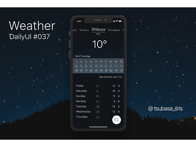 DailyUI#037 "Weather" app dailyui dailyui 037 dailyui challenge dailyuichallenge design floating button sketch temperature ui ux weather weather app weather forecast weather icons