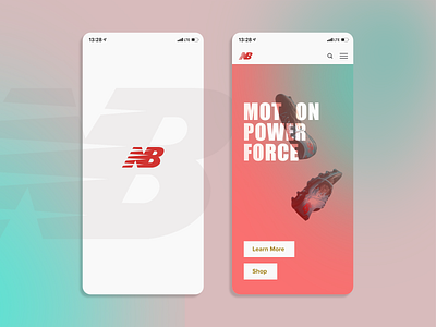 Main page for New Balance