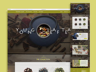 YOUNG LEAF TEA / Web site design