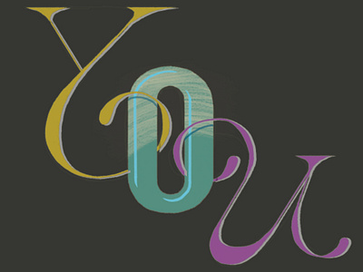 Only You . branding colorful art design fine art illustration illustrator lettering logo minimal type typography vector