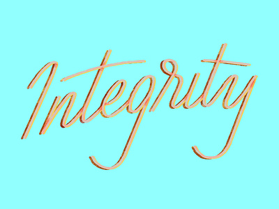 Integrity branding colorful art design fine art identity illustration illustrator lettering logo type typography vector