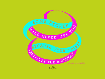 Some People Will Never Like You ... - Denzel Washington cartoon denzel washington digital art digital lettering drawing fine art font hand lettering handmade illustration lettering logo pattern quotes type type foundry typography watercolor