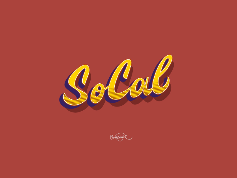 Southern California drawing photography calligraphy southern california california quote logo branding cartoon illustration pattern font type foundry type typography digital art lettering hand lettering digital lettering fine art