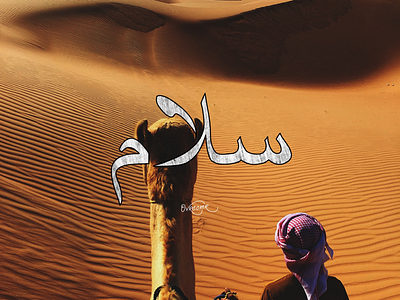 Salam . arabic arabic calligraphy brush calligraphy brush lettering calligraphy desert font greetings hand lettering hello hola illustration logo ovrcomr quotes salam type typography