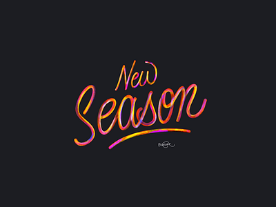 New Season . 3d brush calligraphy brush lettering calligraphy comics font hand lettering handmade illustration kustom kulture logo lyrics ovrcomr pattern quotes season songs type typography