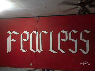 Fearless . anaglyph animation calligraffiti calligraphy comics drawing font graffiti illustration lettering logo pattern quotes street art tagging toys type typography vintage