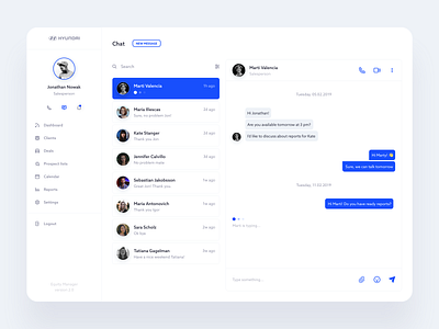 Chat - Web App by Kamil Halada on Dribbble