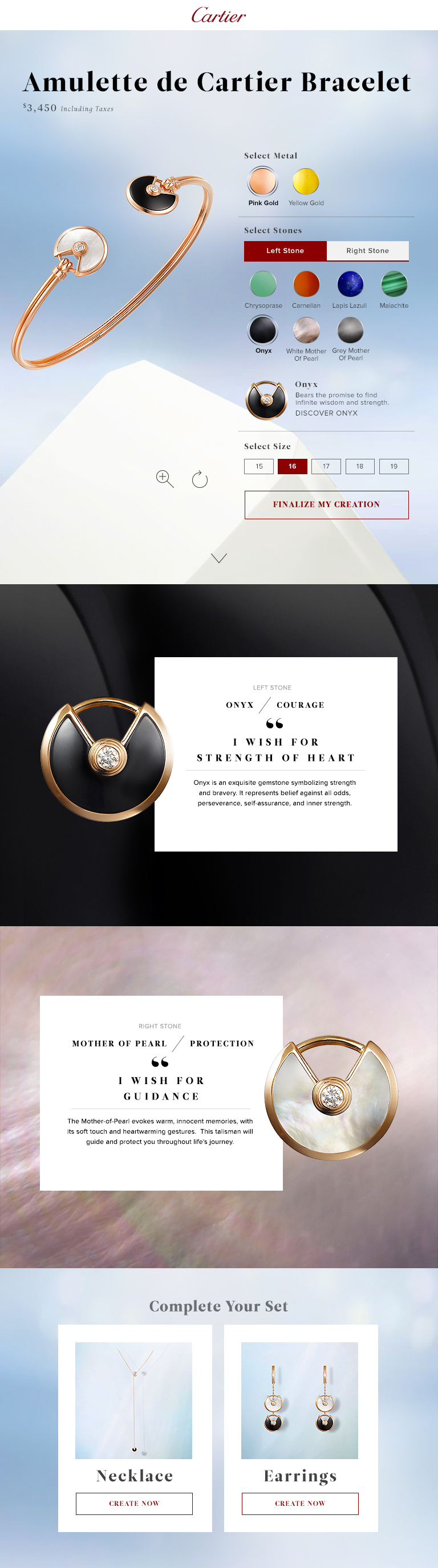 Cartier Amulette Configurator by Alex Mustacich on Dribbble