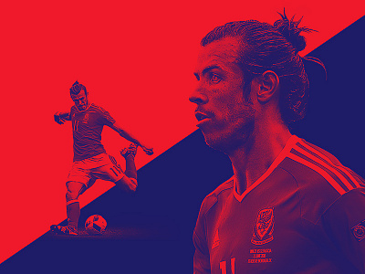 TheRinger.com : Euro 2016 Profiles : Gareth Bale art direction bale composite design euros football retouch soccer the ringer wales