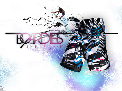 FOX Racing : FOX Boardies apparel athlete boardies boardshorts compositing fashion fox racing motocross rider surf typography web design