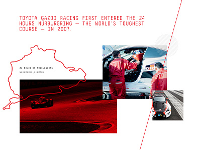 Toyota Gazoo Racing Redesign : Our Story art direction branding gazoo race car racing responsive toyota toyota gazoo racing ux ui web design