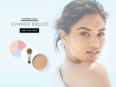 Bare Minerals Redesign : Lookbook Feature art direction bare bare escentuals bare minerals beauty cosmetics glamour makeup natural responsive rwd web design