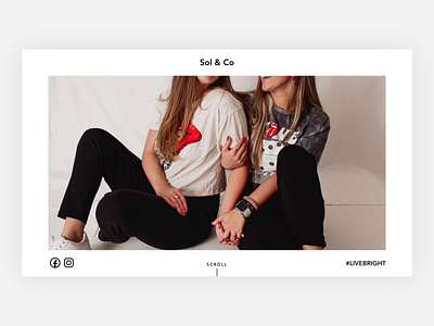 Sol & Co - Welcome branding design fashion fashion brand portfolio web web design
