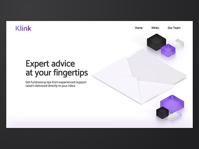Klink Winks blender email fundraising mail newsletter web web design