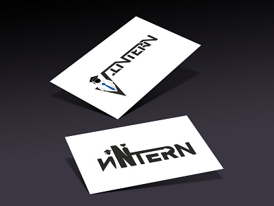 V - INTERN Logo Design - Showcase branding design illustration logo vector