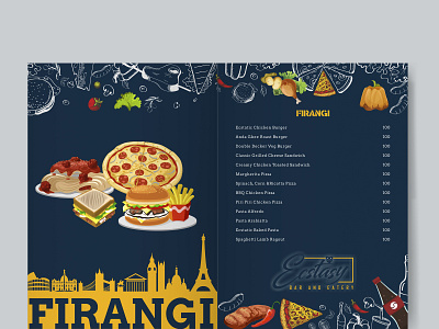 Menu Card Design - Showcase branding design menu menu bar menu card menu design typography vector