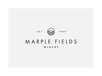 Marple Fields - logo branding clean design elegant logo logodesign minimal monoline wine winery
