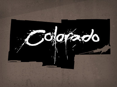 Colorado hand lettering