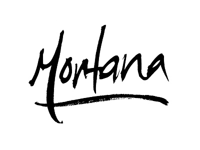 Montana hand lettering