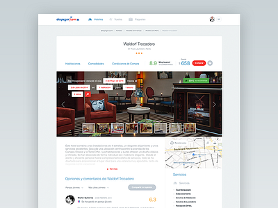 Despegar.com — Hotel view clean despegar redesign simple ui ux