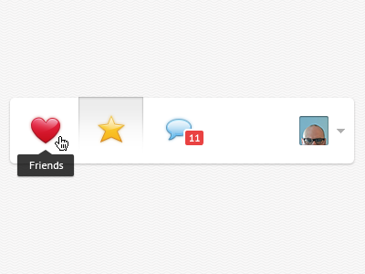 Navigation bonehead favorites friends icons menu messages nav navigation tooltip ui ux