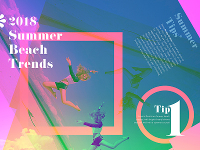 Summe Beach Trend beach color channel illustrator magazine photoshop poster summer trends