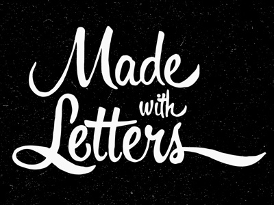Made with Letters brush handlettering lettering logo script type typography