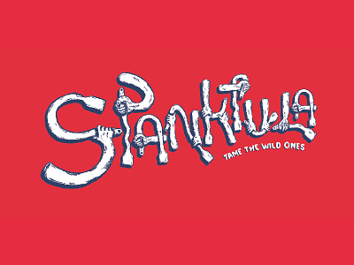 Spanktula - Illustrative Typography fun grunge hand illustration illustrative typography vintage