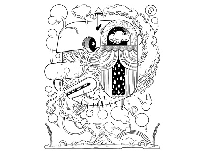 B & W coloring page for publication