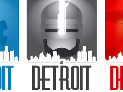 Detroit: Fact Fiction Perception detroit illustrator minimal robocop simple vector