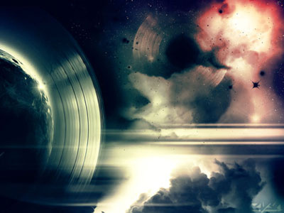 Moonstract abstract astronaut blur galaxy photoshop planet record space star