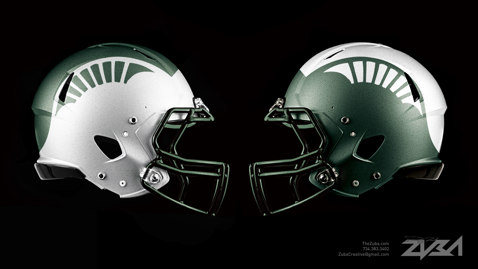Michigan State Spartans helmet design by Detroit Design Company on Dribbble