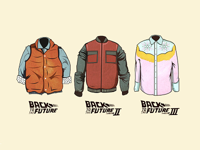 Back To The Future Outfits back to the future clothes illustration marty mcfly outfits