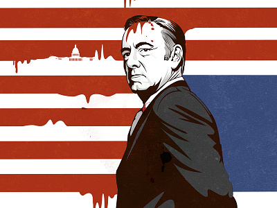 House of Cards fanart frank houseofcards illustration kevin spacey underwood