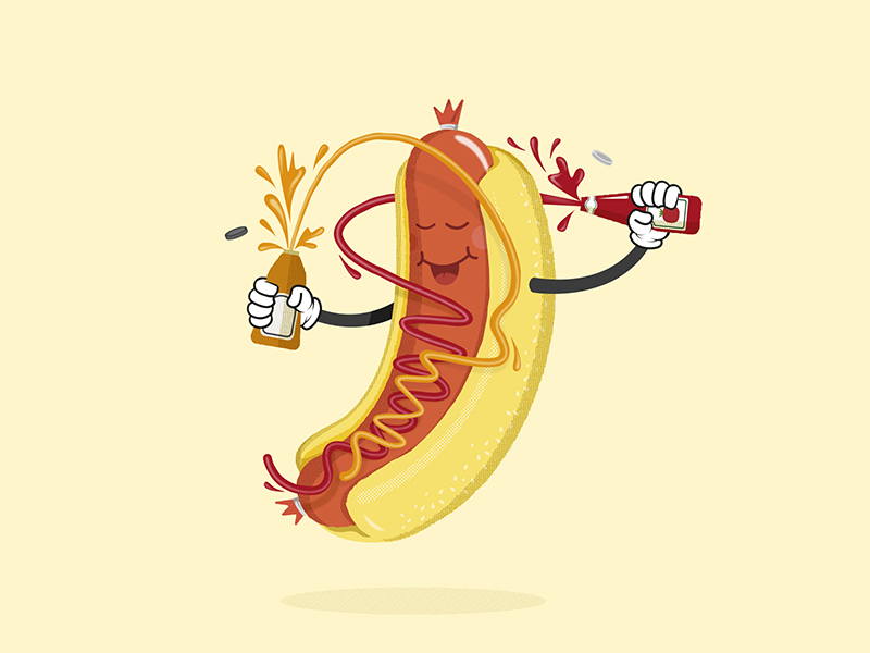 Hot Dog! by Mikael Jondalen on Dribbble